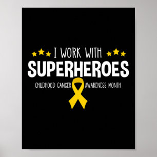 Childhood Cancer Awareness RN Nurse Paediatrics O Poster