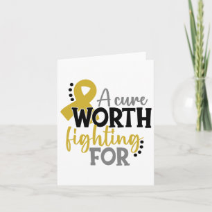 Childhood Cancer Awareness Shirt A Cure Worth Figh Card