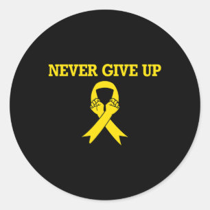 Childhood Cancer Awareness Shirt For Men Women Kid Classic Round Sticker