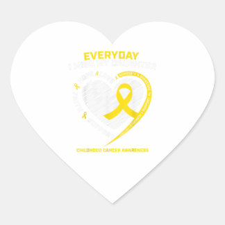 Childhood Cancer Awareness Shirts In Memory Heart Sticker