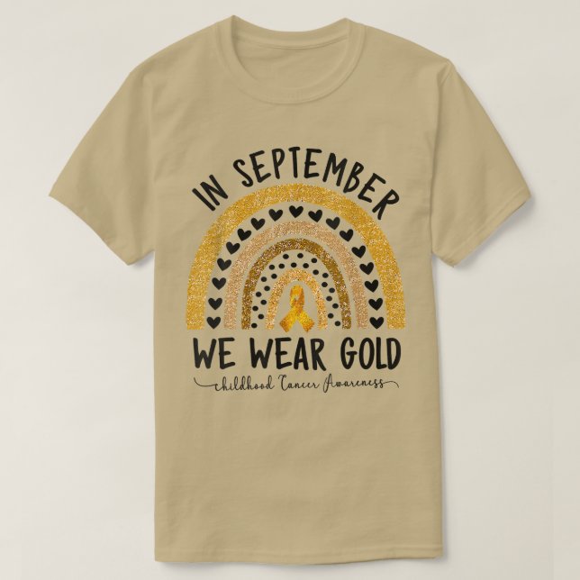 Childhood Cancer Awareness Shirts In September We  (Design Front)