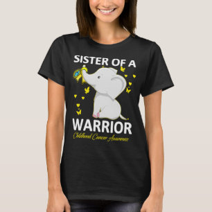 Childhood cancer awareness Sister of A Warrior T-Shirt