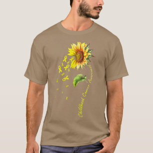 Childhood Cancer Awareness Sunflower923 T-Shirt