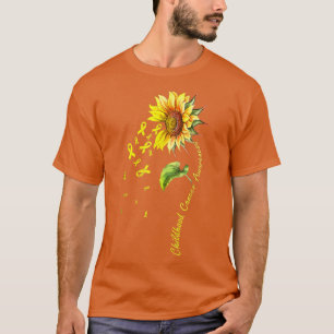 Childhood Cancer Awareness Sunflower 922 T-Shirt