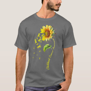 Childhood Cancer Awareness Sunflower Child Fight T-Shirt