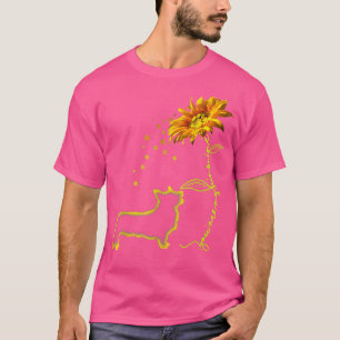 Childhood Cancer Awareness Sunflower Corgi Dog T-Shirt