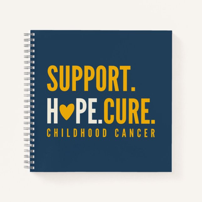 childhood cancer awareness support hope Notebook  (Front)