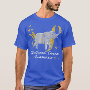 Childhood Cancer Awareness Support Squad Elephant T-Shirt