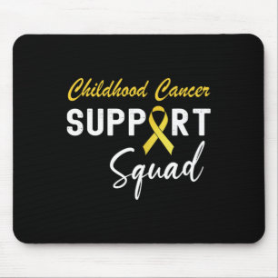 Childhood Cancer Awareness Support Squad Golden Ri Mouse Pad