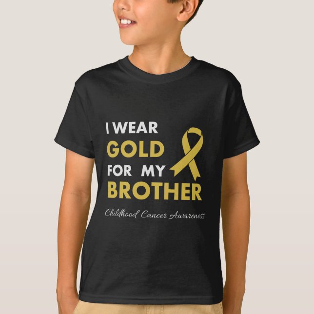 Childhood Cancer Awareness Survivor Men Warrior Br T-Shirt (Front)
