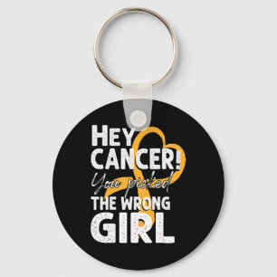 Childhood Cancer Awareness Survivor Wrong Kid Gir Key Ring