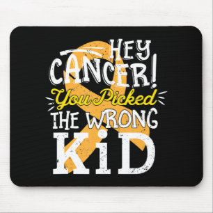 Childhood Cancer Awareness Survivor Wrong Kid Sup Mouse Pad
