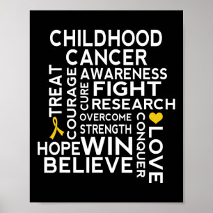 Childhood Cancer Awareness Walk Ribbon Poster