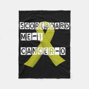 Childhood Cancer Awareness Warriors -scoreboard Fleece Blanket