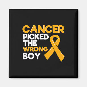 Childhood Cancer Boy Ribbon Tumour Paediatrician C Magnet