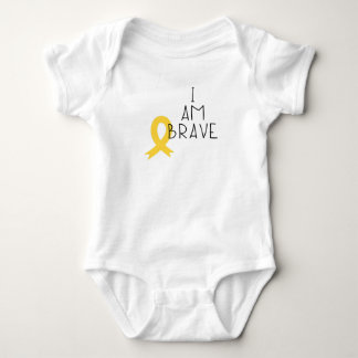 childhood cancer.brave. Baby Bodysuit One-Piece