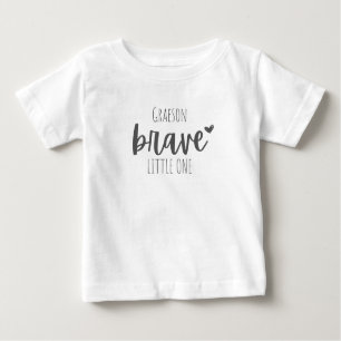 childhood cancer. brave. Custom Baby T-Shirt