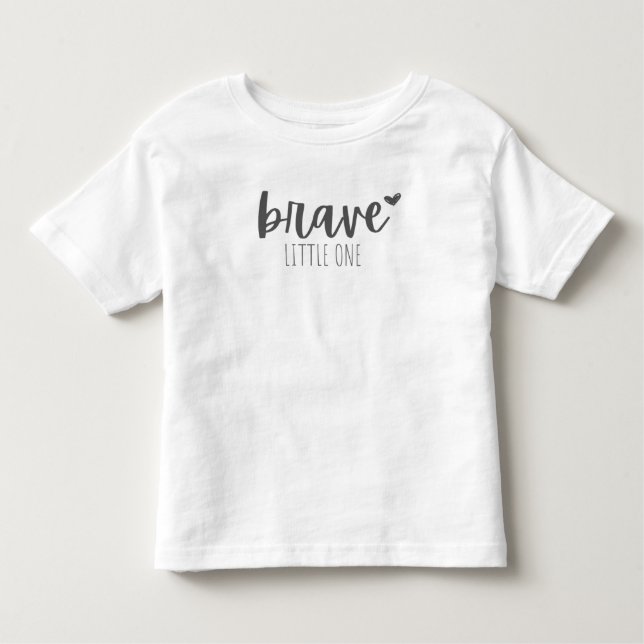 childhood cancer brave little one Toddler T-Shirt (Front)