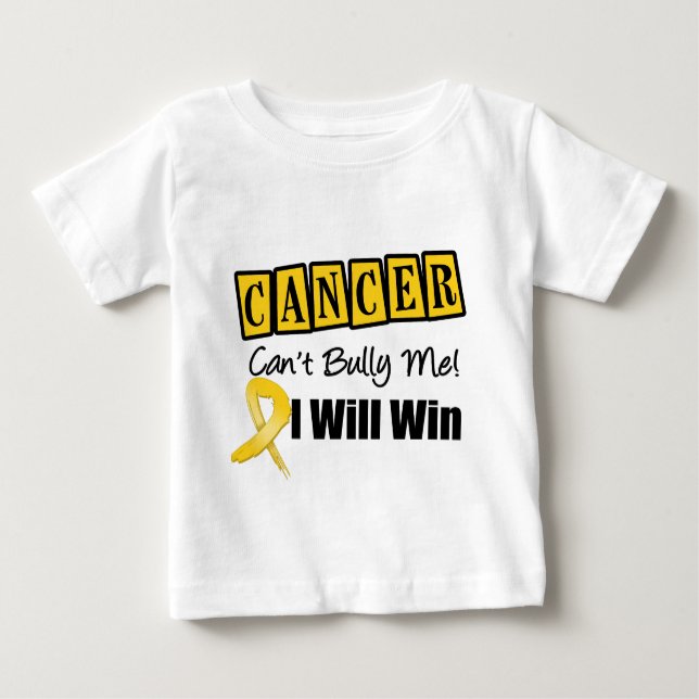 Childhood Cancer Cant Bully Me I Will Win Baby T-Shirt (Front)