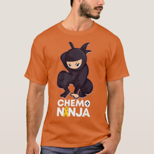 Childhood Cancer Chemo Ninja Ribbon159 T-Shirt