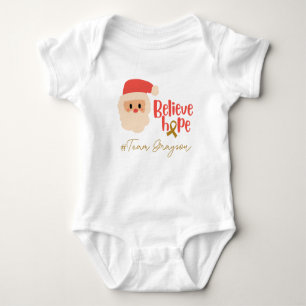 childhood cancer Christmas Custom Baby Bodysuit