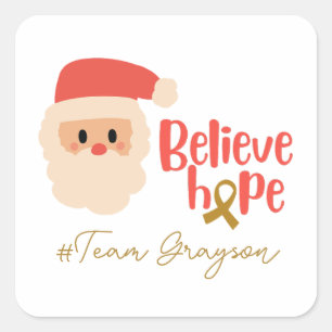 childhood cancer Christmas Custom Stickers
