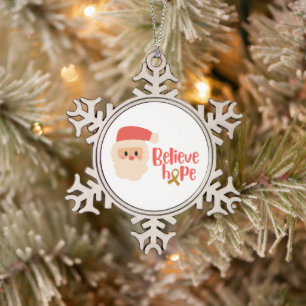 childhood cancer Christmas Holiday Ornaments