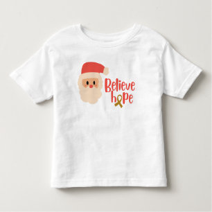 childhood cancer Christmas Holiday Toddler T-Shirt