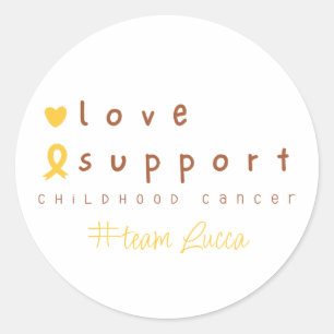 childhood cancer custom name Stickers Labels