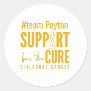 childhood cancer custom name support cure Stickers