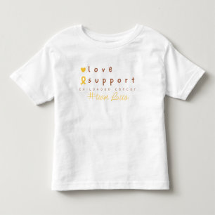 childhood cancer Custom Name Toddler T-Shirt