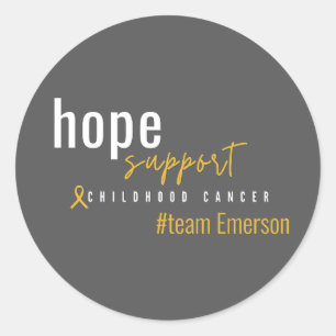 childhood cancer Custom #team name Sticker