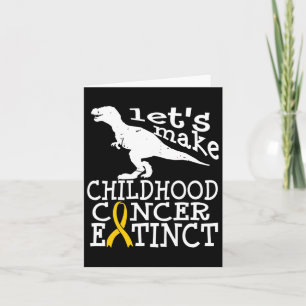 Childhood Cancer Dipg Awareness Extinct Gold Ribbo Card