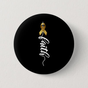Childhood Cancer Faith Childhood Cancer Awareness  6 Cm Round Badge