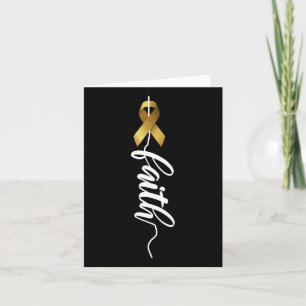 Childhood Cancer Faith Childhood Cancer Awareness  Card