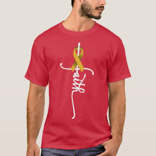 Childhood Cancer Faith Childhood Cancer Awareness  T-Shirt
