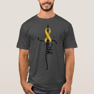 Childhood Cancer Faith Childhood Cancer Awareness T-Shirt