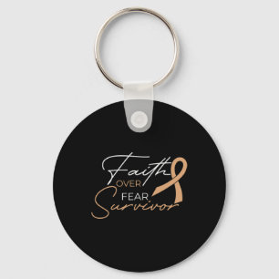 Childhood Cancer Fight Cancer Ribbon 1 Key Ring