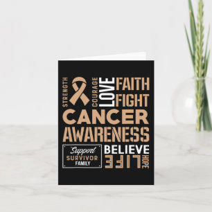 Childhood Cancer Fight Cancer Ribbon 2 Card
