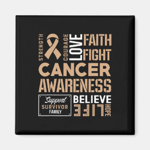 Childhood Cancer Fight Cancer Ribbon 2 Magnet