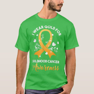 Childhood Cancer Fighter Awareness Month I Wear Go T-Shirt