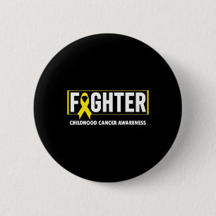 Childhood Cancer - Fighter Childhood Cancer Aware 6 Cm Round Badge