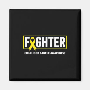Childhood Cancer - Fighter Childhood Cancer Aware Magnet