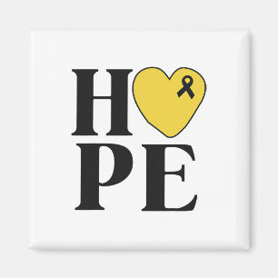 Childhood Cancer Fighter Shirts Hope Gold Ribbon A Magnet