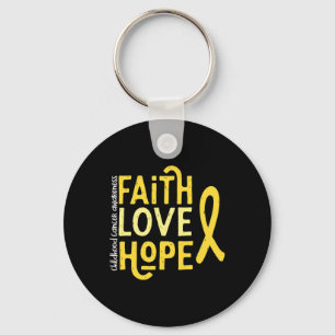 Childhood cancer for adults Childhood Cancer Awa Key Ring