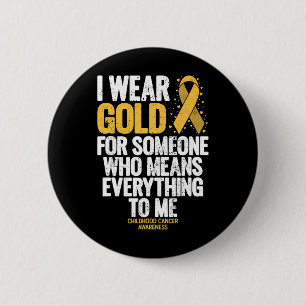 Childhood Cancer for Family Childhood Cancer Awar 6 Cm Round Badge