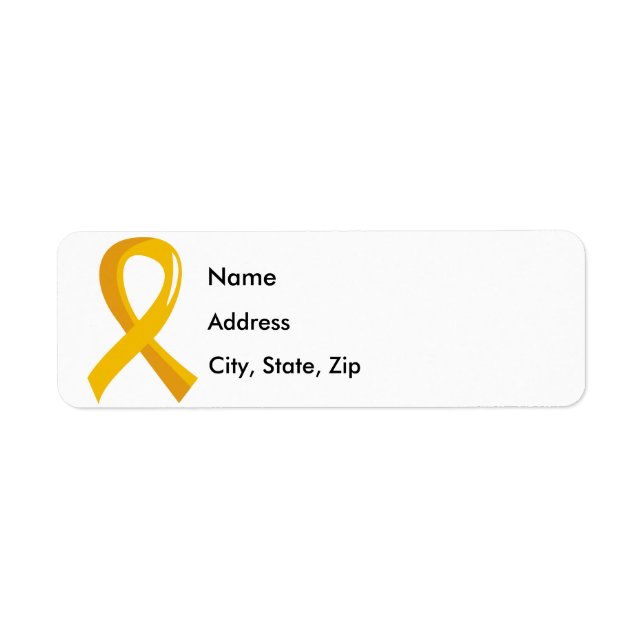 Childhood Cancer Gold Ribbon 3 (Front)