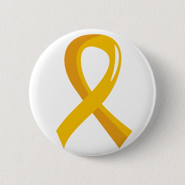 Childhood Cancer Gold Ribbon 3 6 Cm Round Badge (Front)