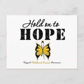 Childhood Cancer Hold On To Hope Postcard