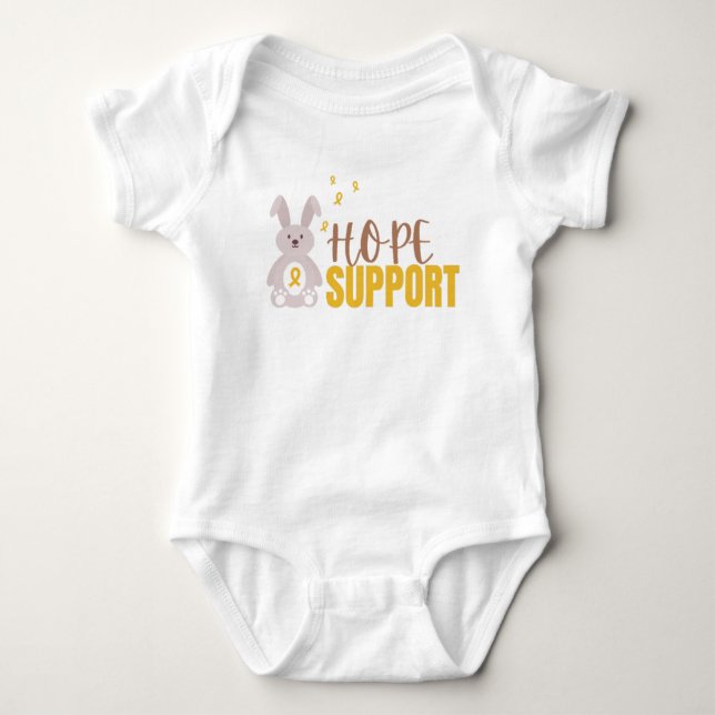 childhood cancer. hope Baby Bodysuit One-Pieces (Front)
